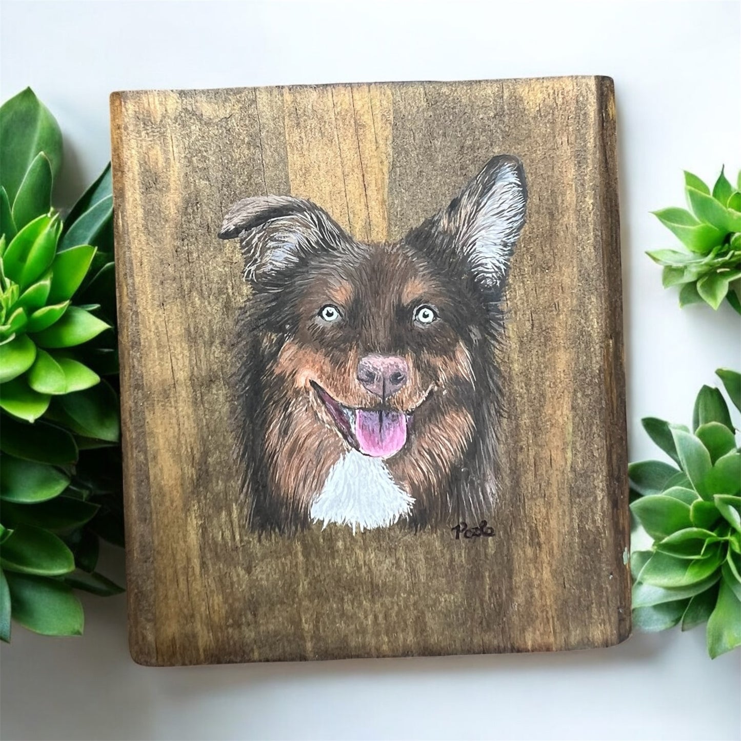Hand Painted Custom Wooden Candle Holder (Single/Short)