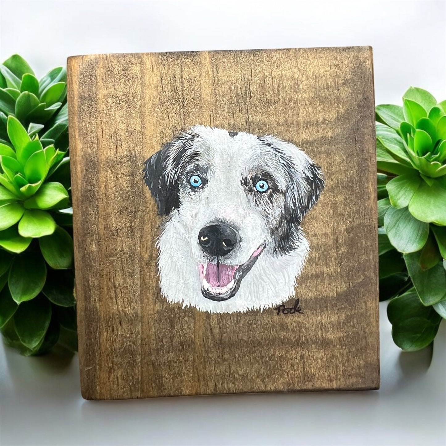 Hand Painted Custom Wooden Candle Holder (Single/Short)