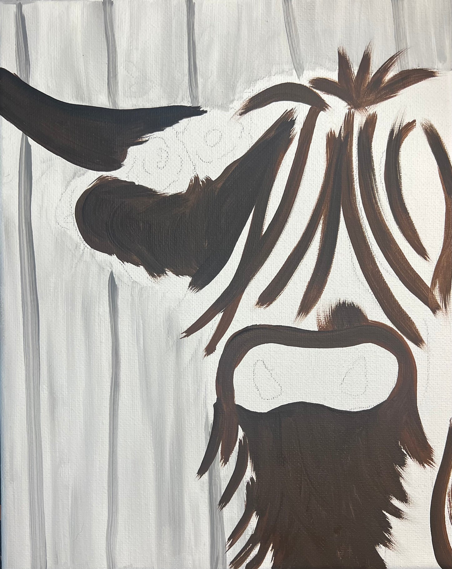 Highland Cow Canvas Kit