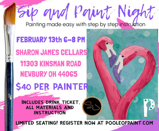 Sip and Paint Night Sharon James
