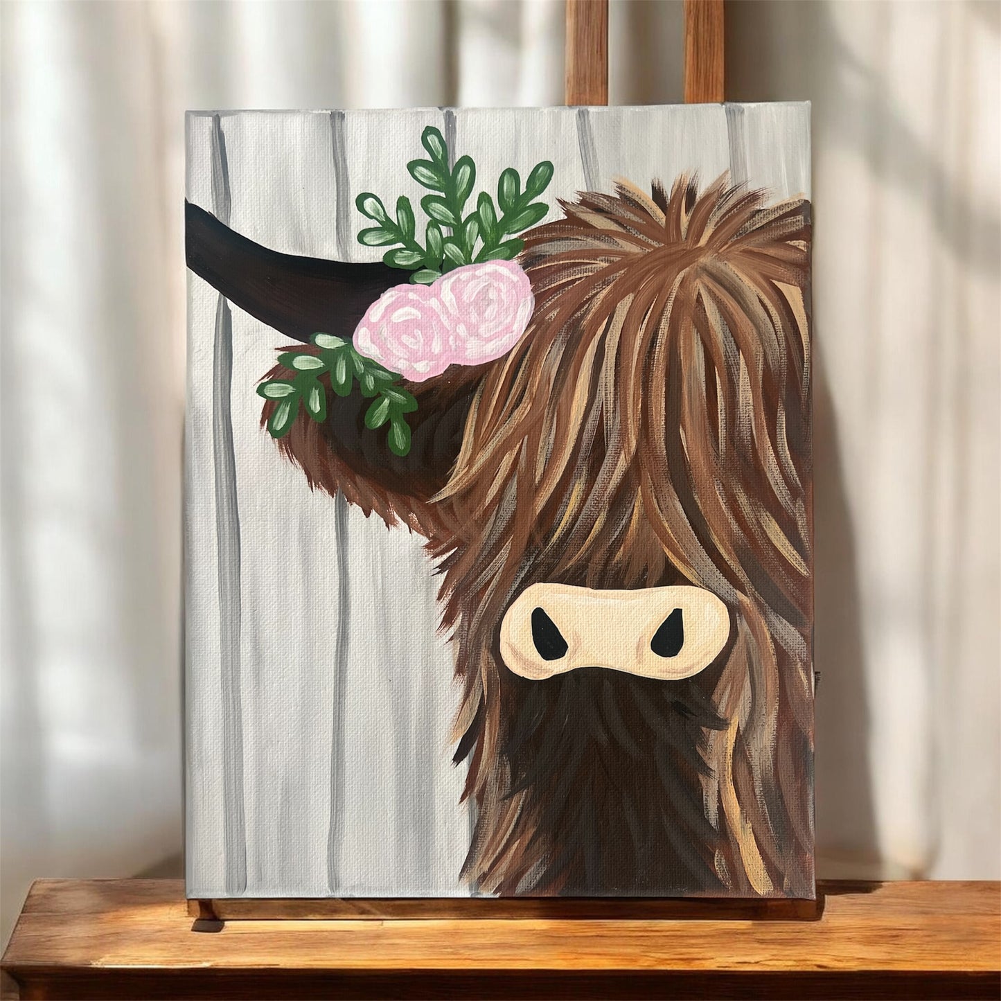 Highland Cow Canvas Kit