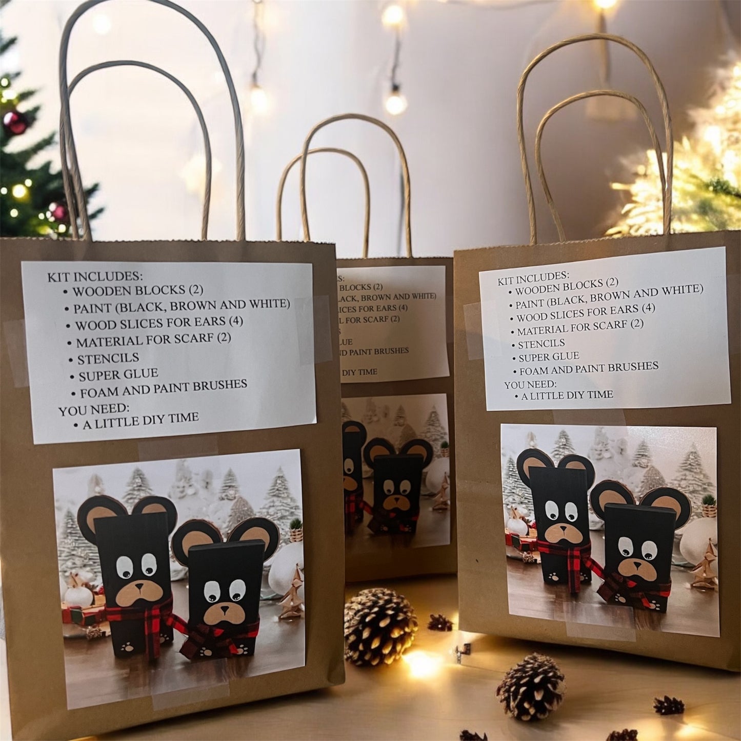 Take and Make Bear Decor Set