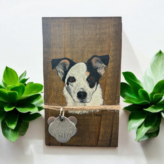 Hand Painted Custom Wooden Candle Holder (Single/Tall)
