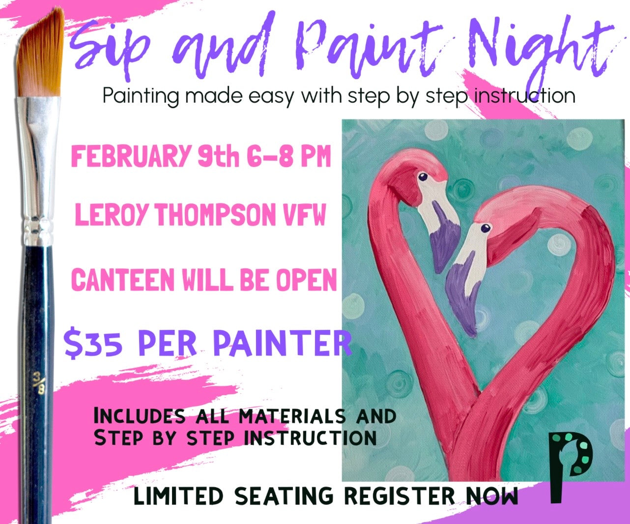 Sip and Paint Night Leroy VFW